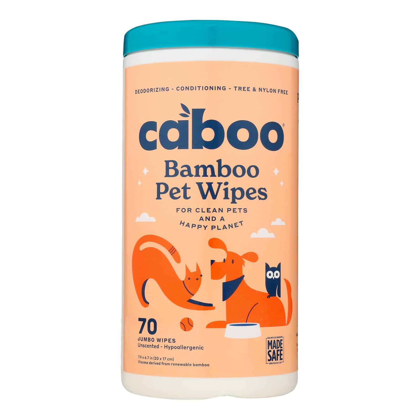 Caboo - Wipes Bamboo Pet - Case of 8-70 CT - Image 2