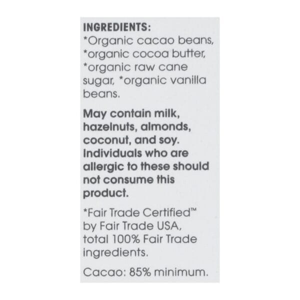 Alter Eco Americas Organic Chocolate Bar - Dark Blackout - 2.82 oz Bars - Case of 12