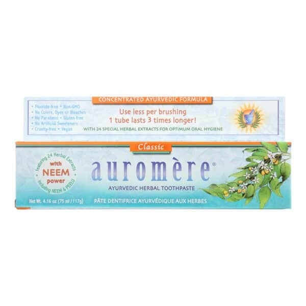 Auromere Toothpaste - Licorice - Case of 1 - 4.16 oz. - Image 2