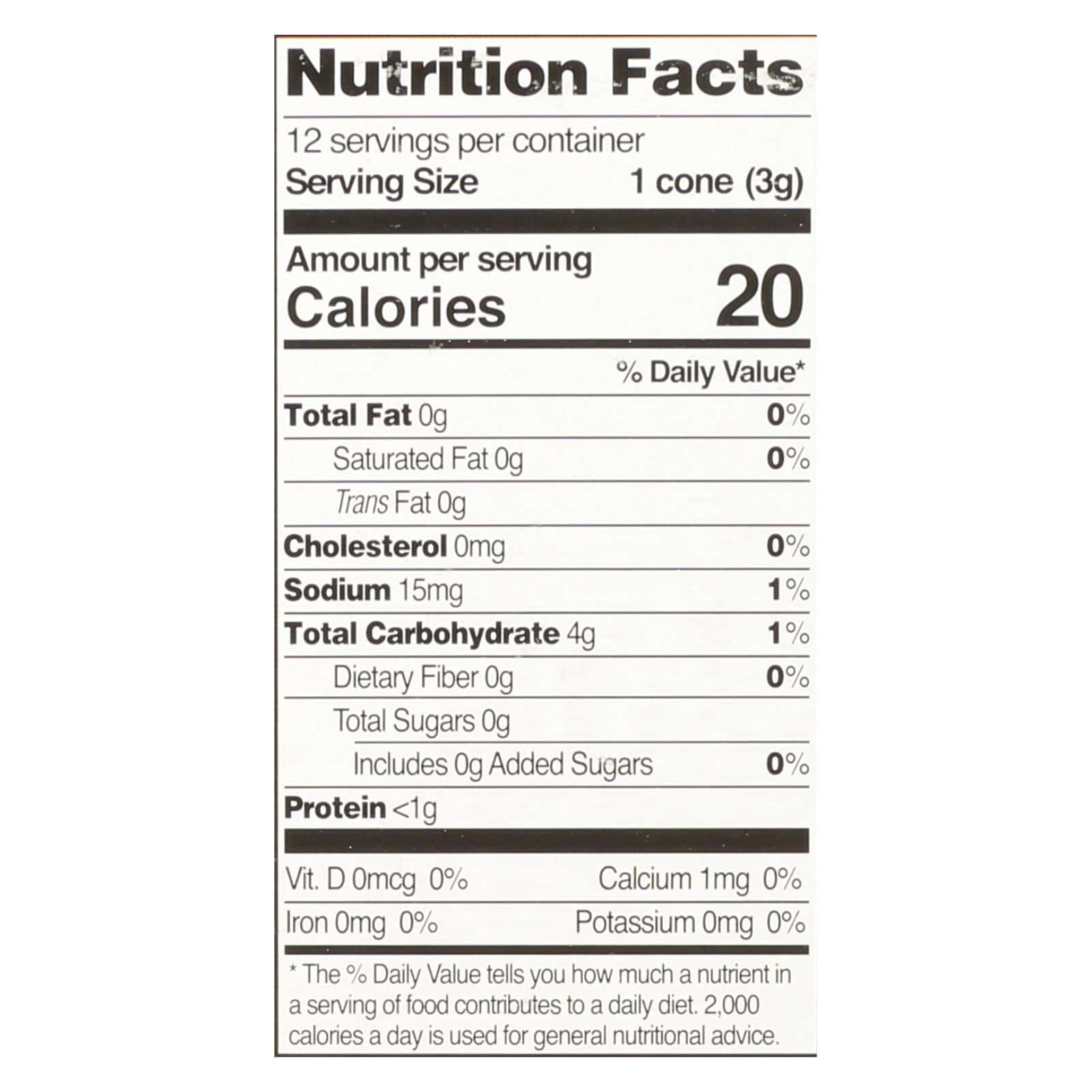 Let's Do Organics Ice Cream Cones - Organic - Case of 12 - 1.2 oz. - Image 3