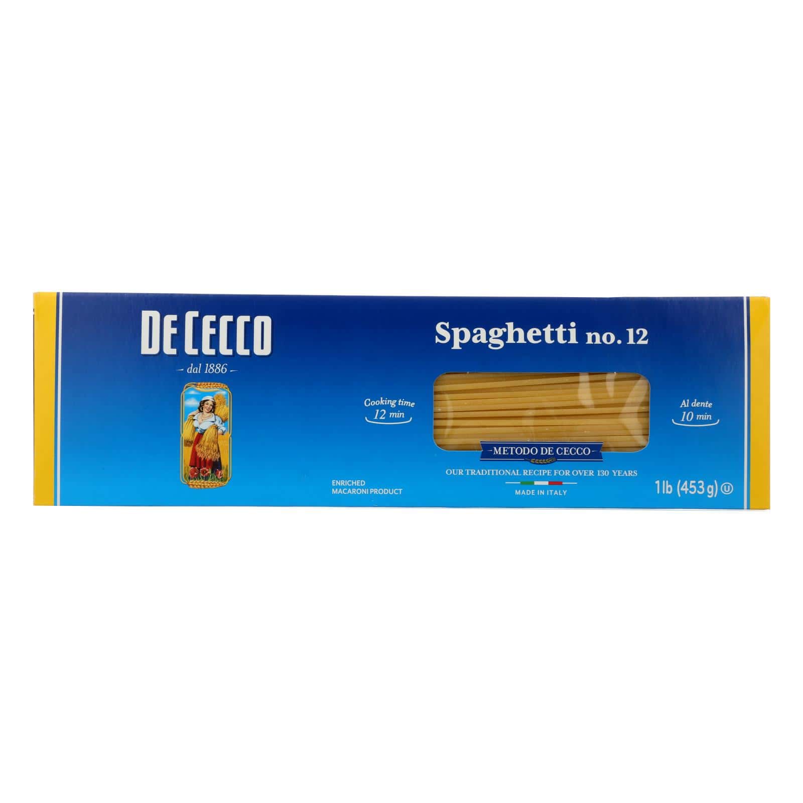 De Cecco Pasta - Spaghetti Pasta - Case of 20 - 16 oz. - Image 3