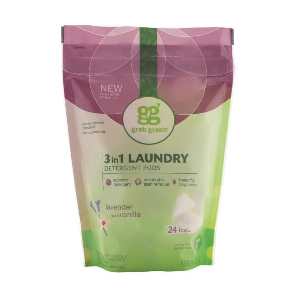 Grab Green Laundry Detergent - Vanilla - Case of 6 - 24 Count - Image 2
