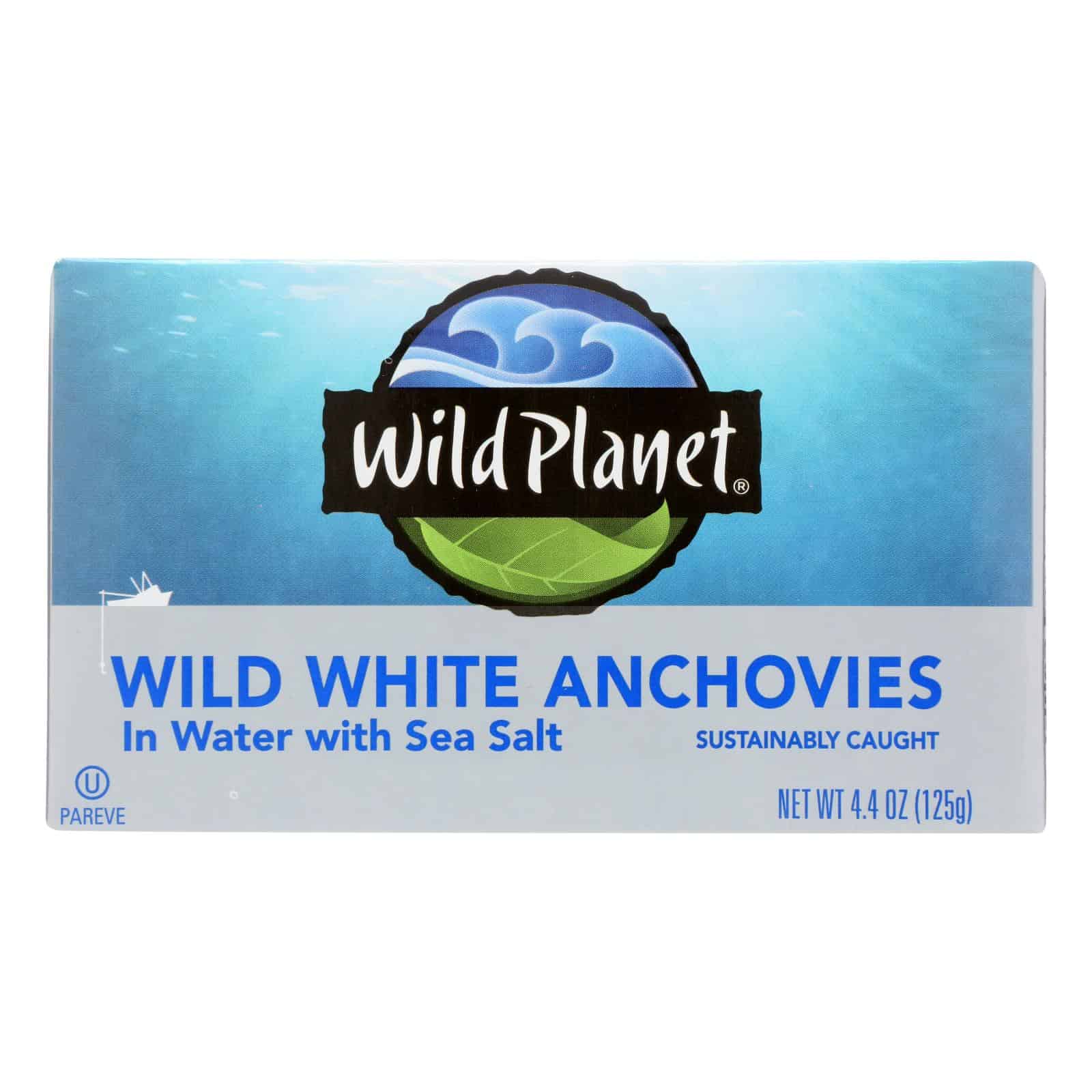 Wild Planet White Anchovies - in Water - Case of 12 - 4.4 oz - Image 3