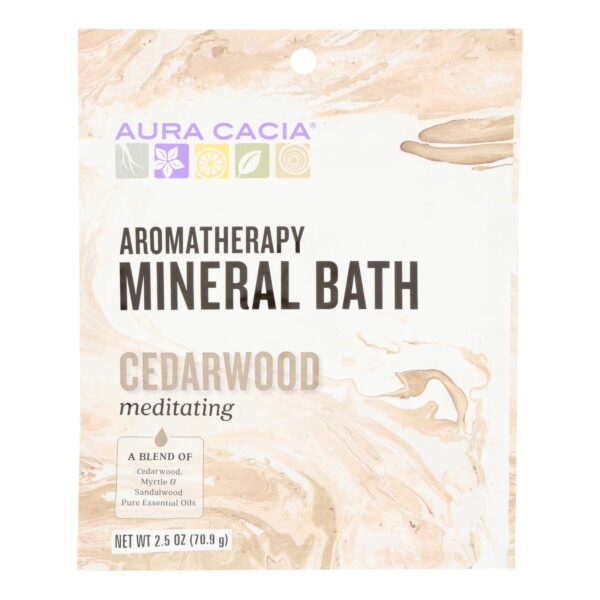 Aura Cacia - Aromatherapy Mineral Bath Meditation - 2.5 oz - Case of 6