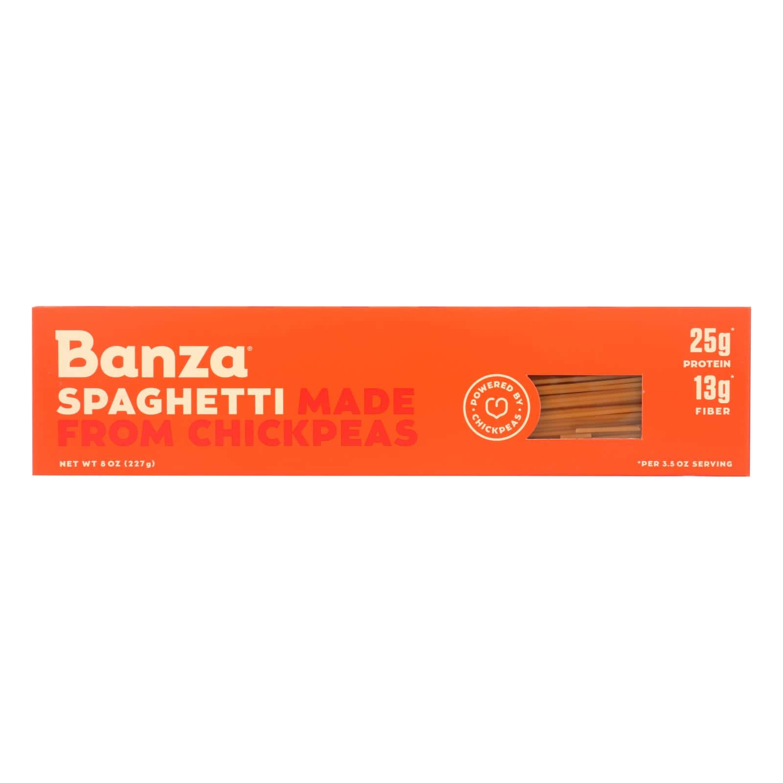 Banza - Chickpea Pasta - Spaghetti - Case of 12 - 8 oz. - Image 3