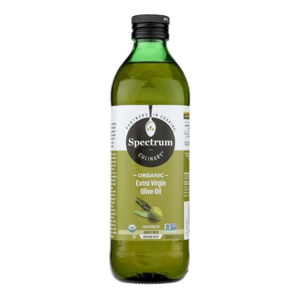Spectrum Naturals Organic Unrefined Extra Virgin Olive Oil - Case of 6 - 25.4 Fl oz. - Image 3