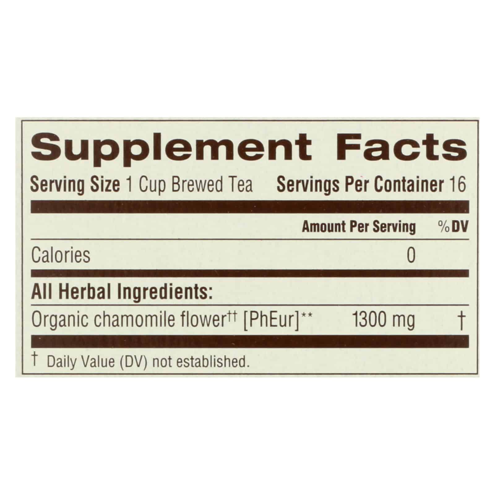 Traditional Medicinals Organic Chamomile Herbal Tea - 16 Tea Bags - Image 2