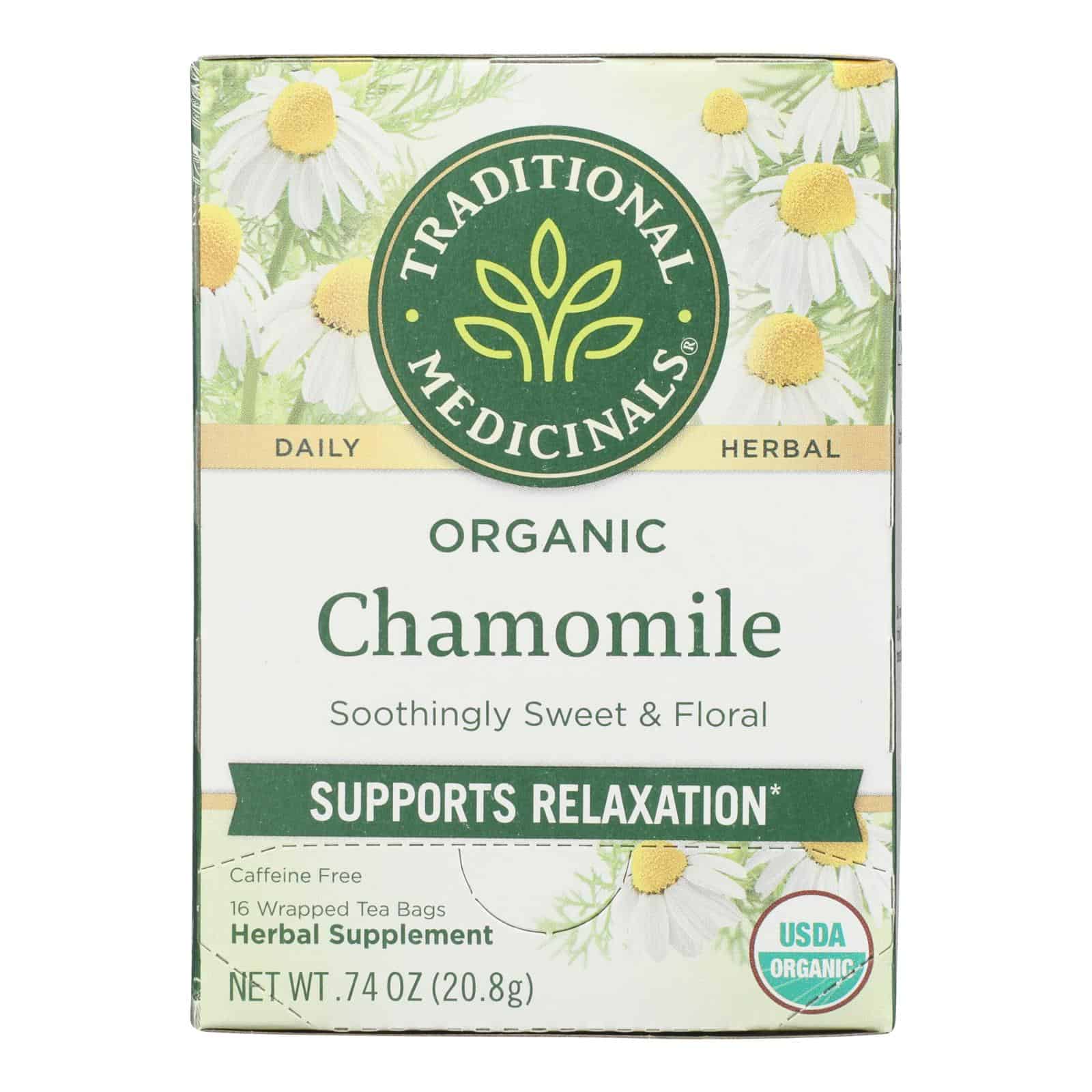 Traditional Medicinals Organic Chamomile Herbal Tea - 16 Tea Bags - Image 3