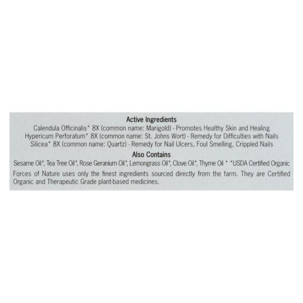 Forces of Nature - Organic Nail Fungus Control - Extra Strength - 11 ml - Image 2
