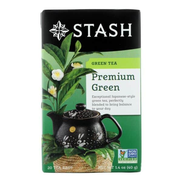 Stash Tea Organic Green Tea - Premium - Case of 6 - 20 Bags - Image 2