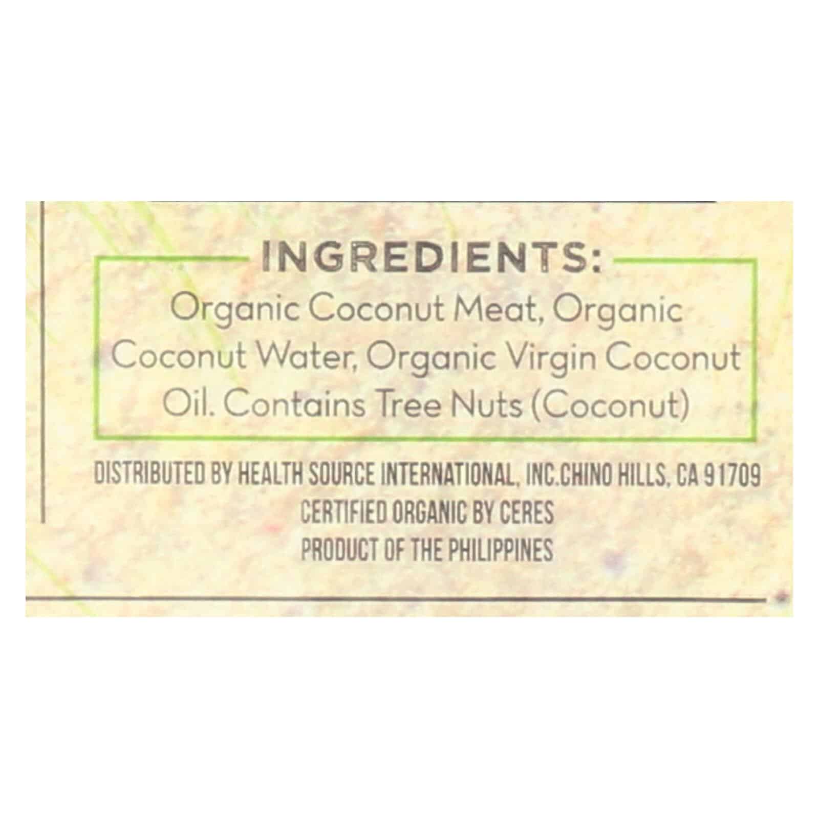 Nuco Original Organic Coconut Wraps - Case of 12 - 2.47 OZ