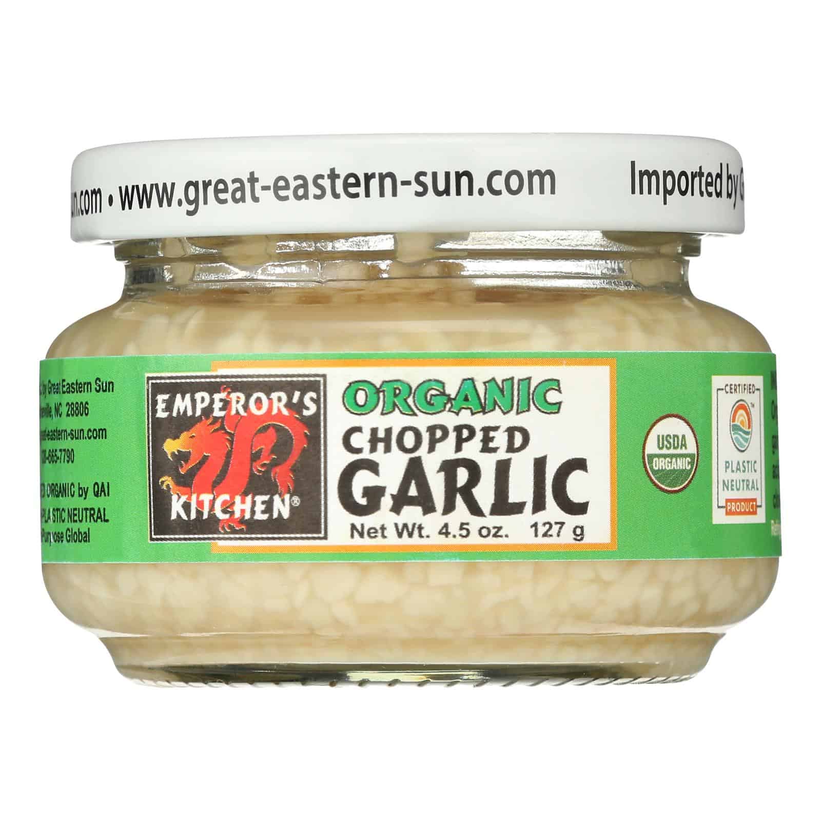 Emperors Kitchen Garlic - Organic - Chopped - 4.5 oz - case of 12 - Image 3