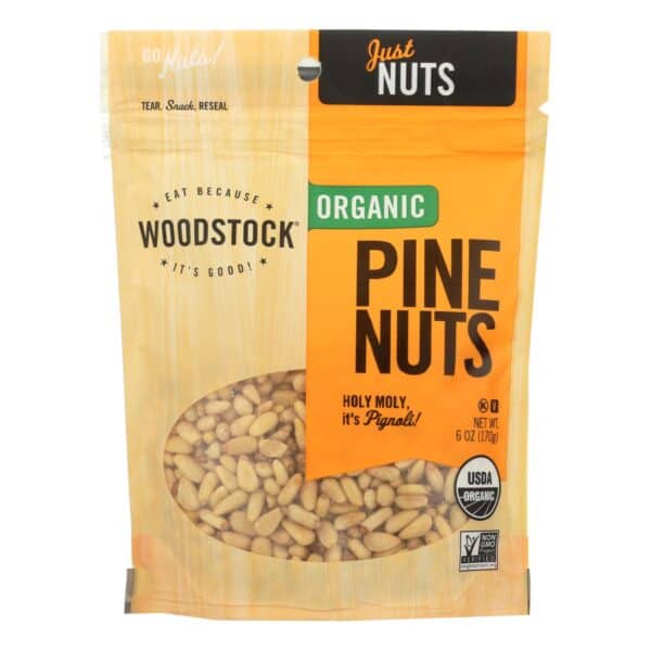 Woodstock Organic Pine Nuts - Case of 8 - 6 OZ - Image 3