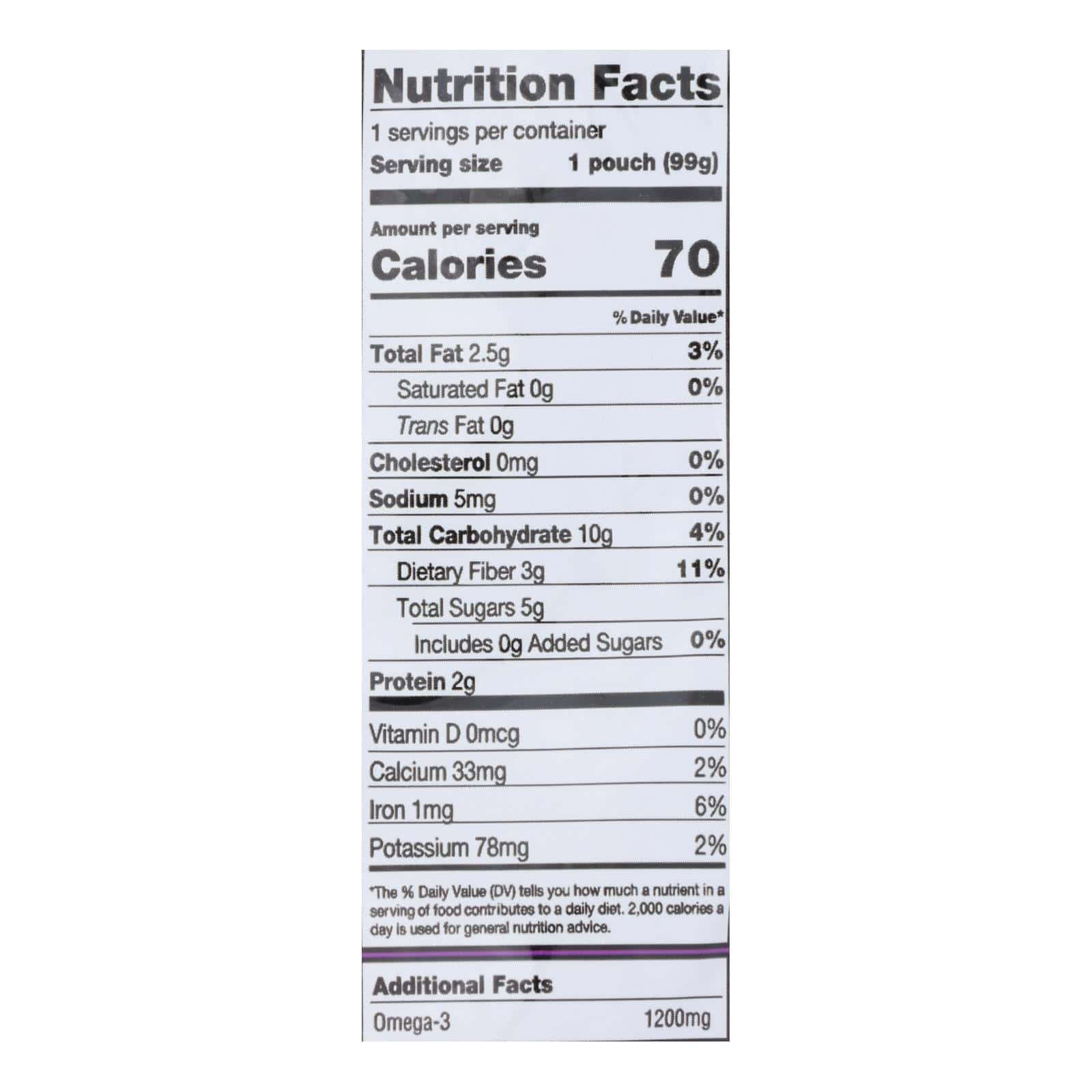 Mamma Chia Squeeze Vitality Snack - Blackberry Bliss - Case of 16 - 3.5 oz. - Image 2