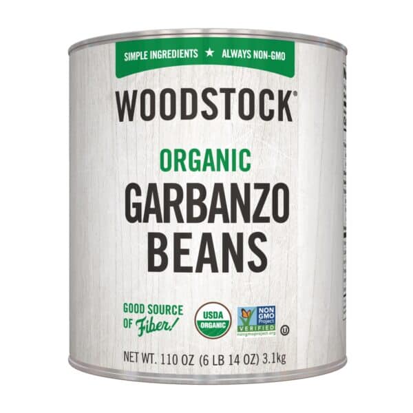 Woodstock Organic Garbanzo Beans - Case of 6 - 110 OZ - Image 2
