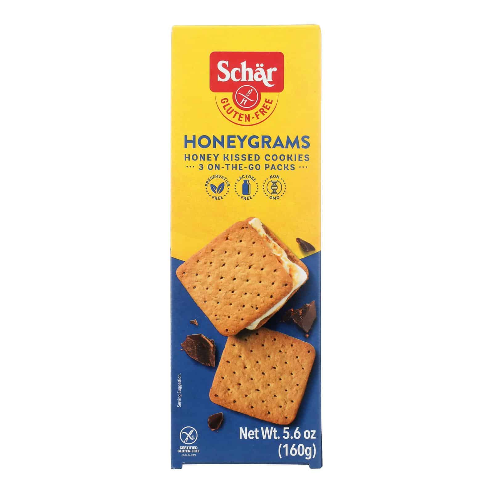 Schar - Crackers Honeygrams Gluten Free - Case of 6-5.6 OZ