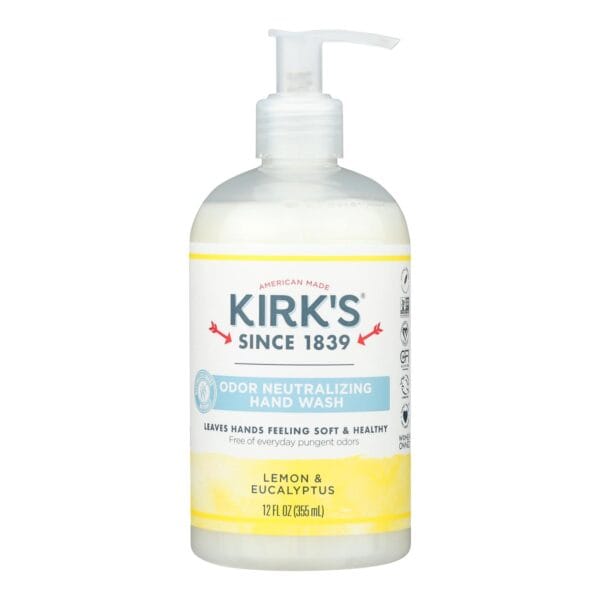 Kirk's Natural - Hand Soap Lemon Eucalyptus - 12 FZ - Image 2