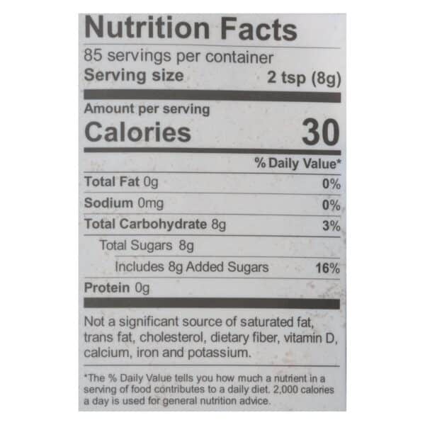 Wholesome Sweeteners Sugar - Organic - Dark Brown - 24 oz - case of 6 - Image 3
