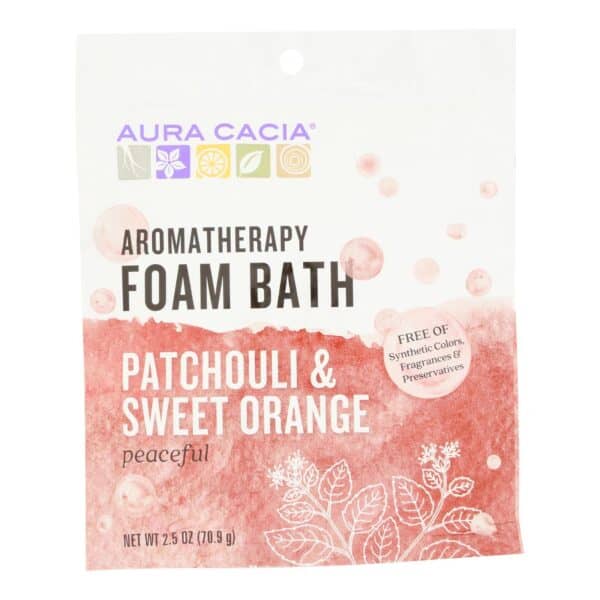 Aura Cacia - Foam Bath Peaceful Patchouli and Sweet Orange - 2.5 oz - Case of 6 - Image 2