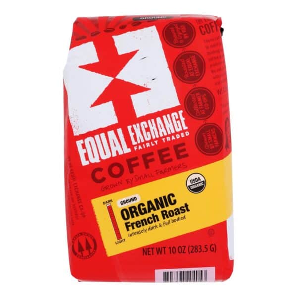Equal Exchange Organic Drip Coffee - French Roast - Case of 6 - 10 oz. - Image 2
