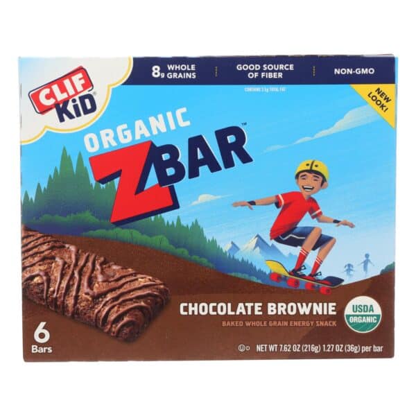 Clif Kid Zbar - Chocolate Brownie - Case of 9 - 7.62 oz - Image 3