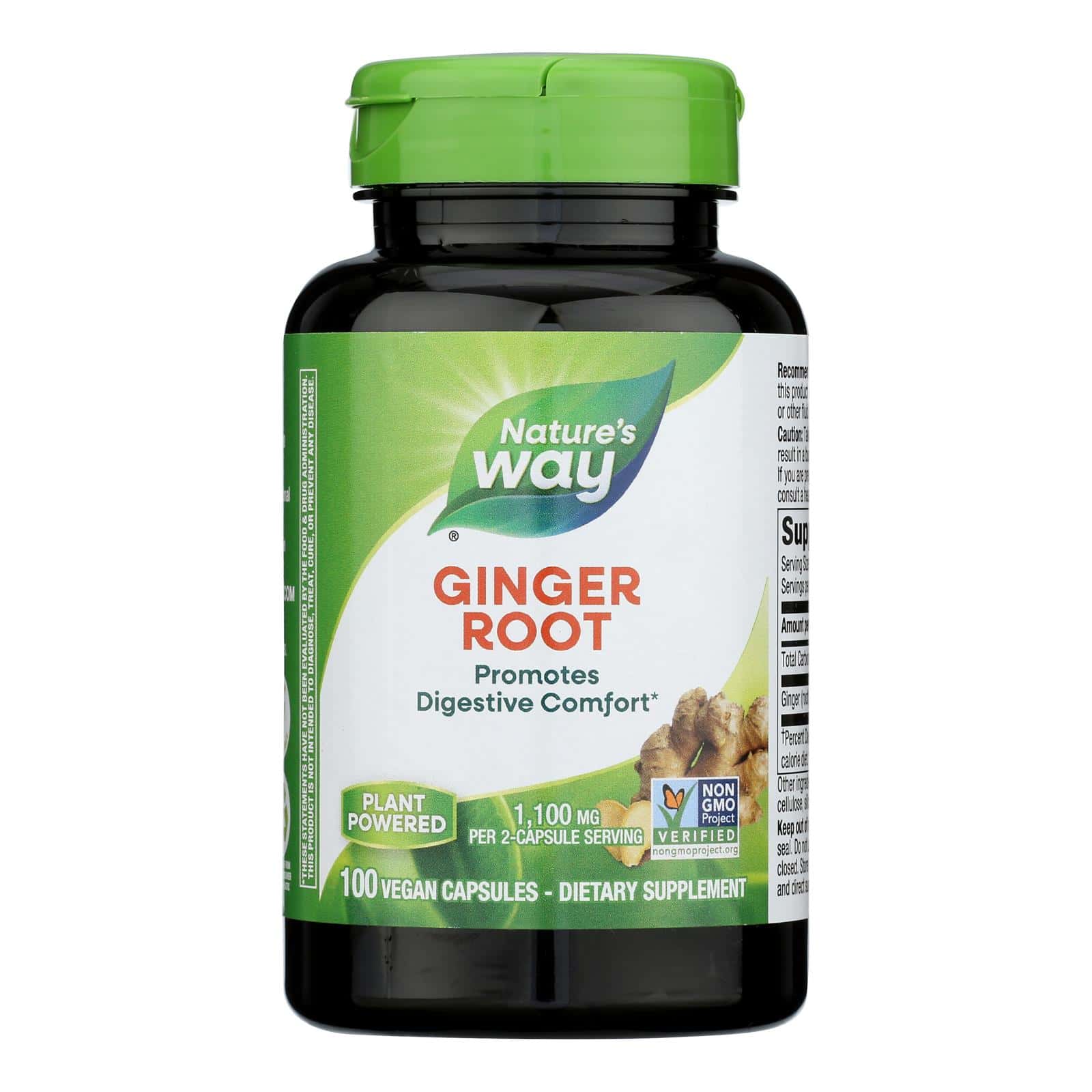 Nature's Way - Ginger Root - 100 Capsules - Image 2
