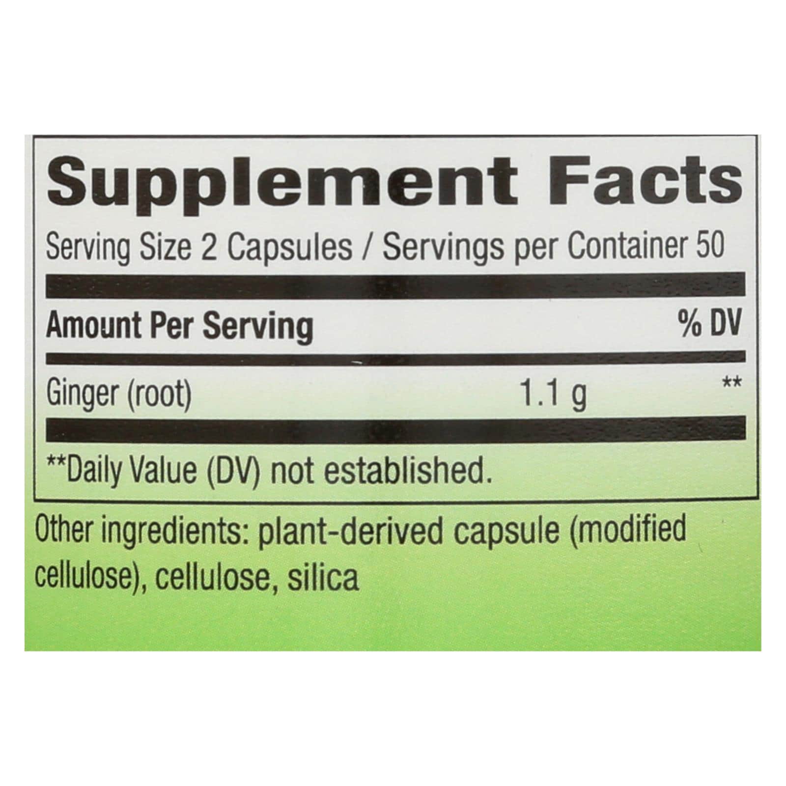 Nature's Way - Ginger Root - 100 Capsules - Image 3