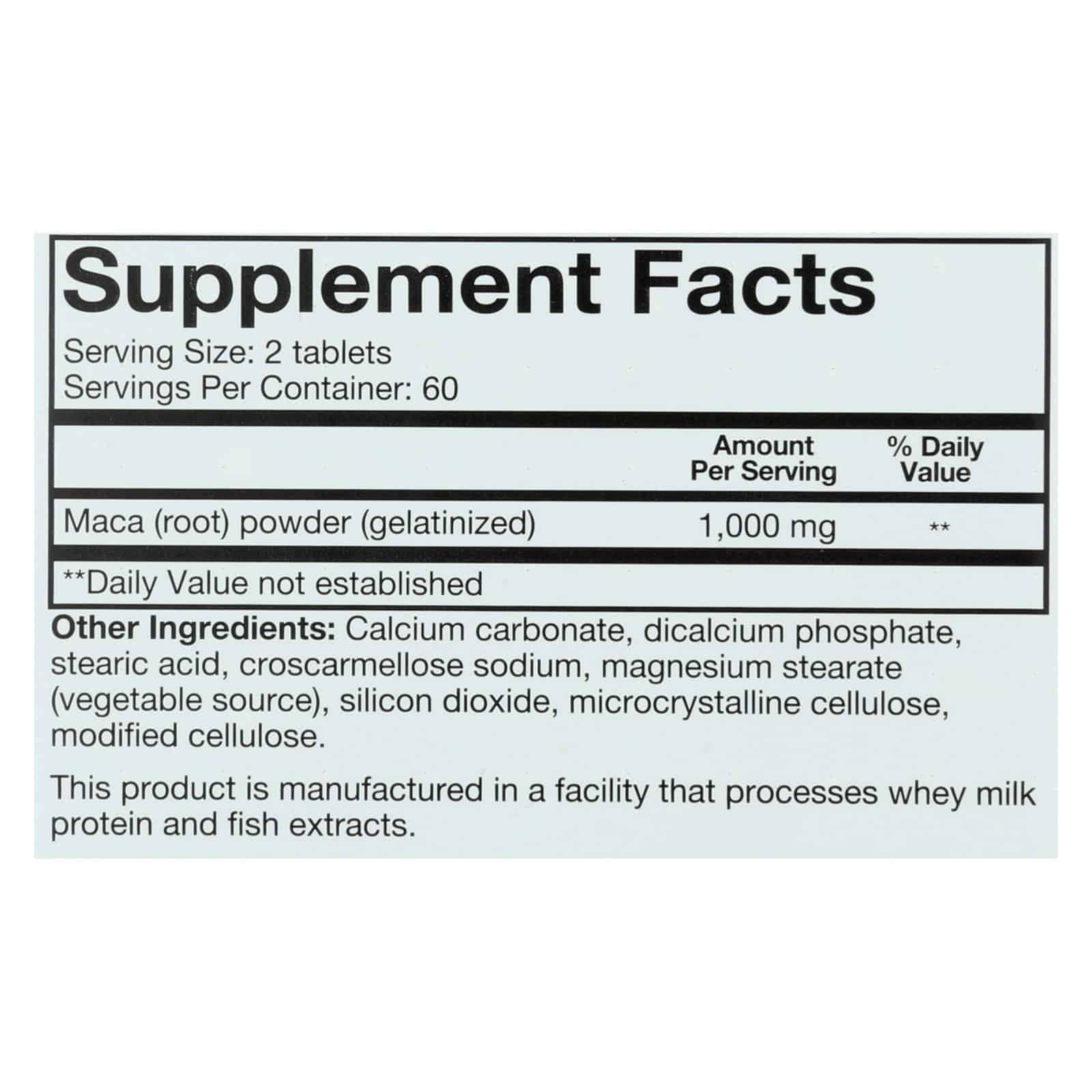Youtheory Dietary Supplement Women's Maca Root Advanced - 1 Each - 120 TAB - Image 2
