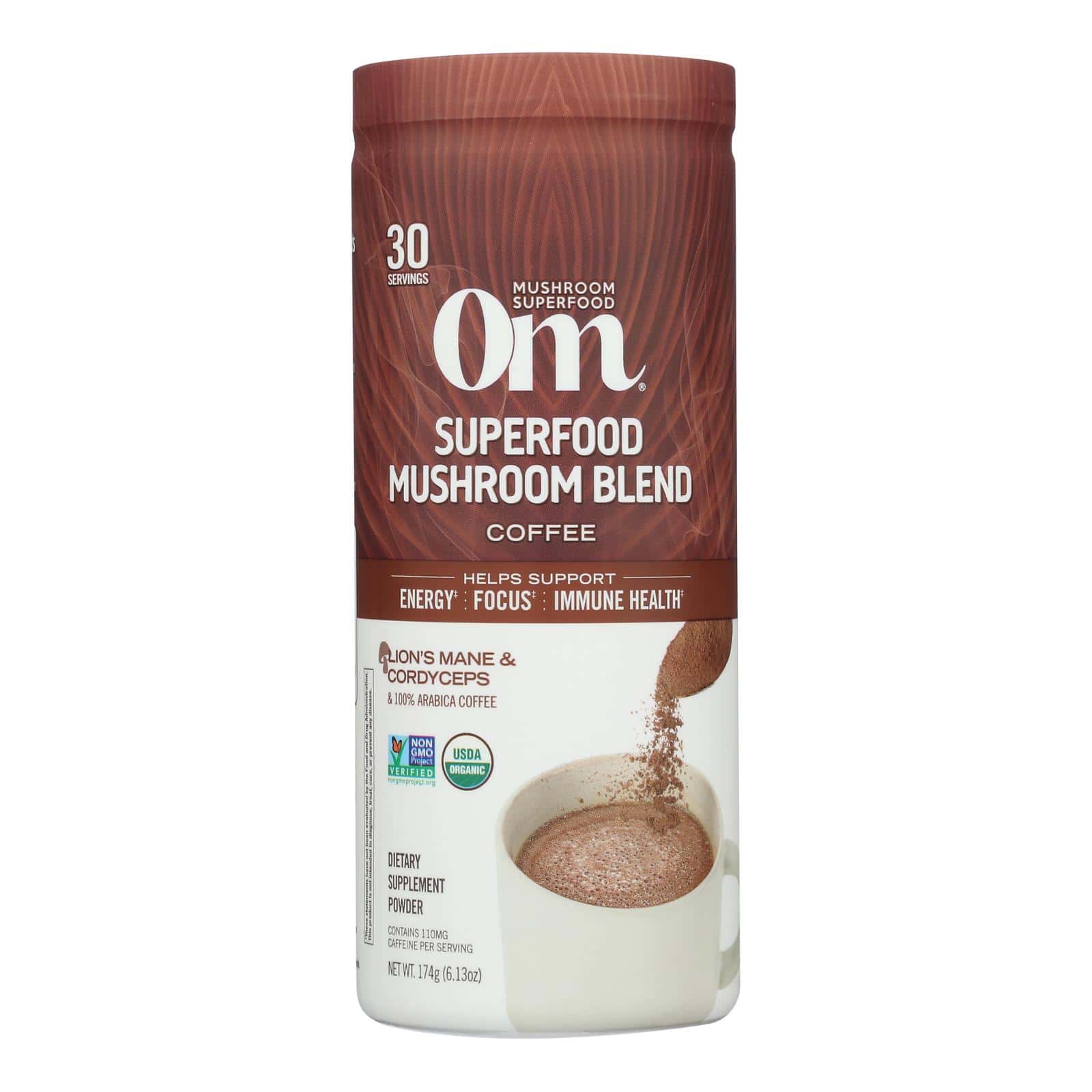 Om - Mushroom Coffee Blend - 1 Each -6.24 OZ - Image 2