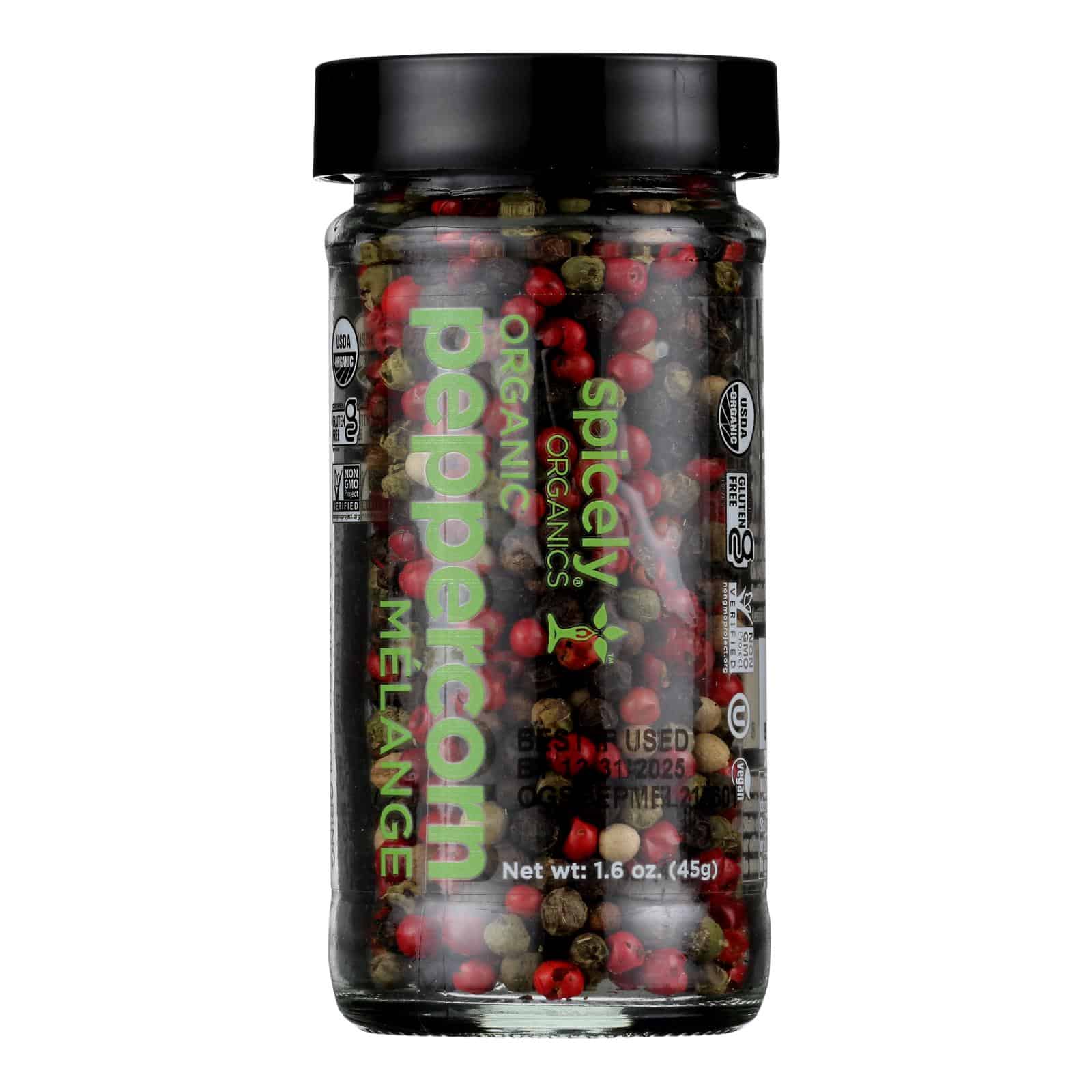 Spicely Organics - Organic Peppercorn - Melange - Case of 3 - 1.6 oz. - Image 2