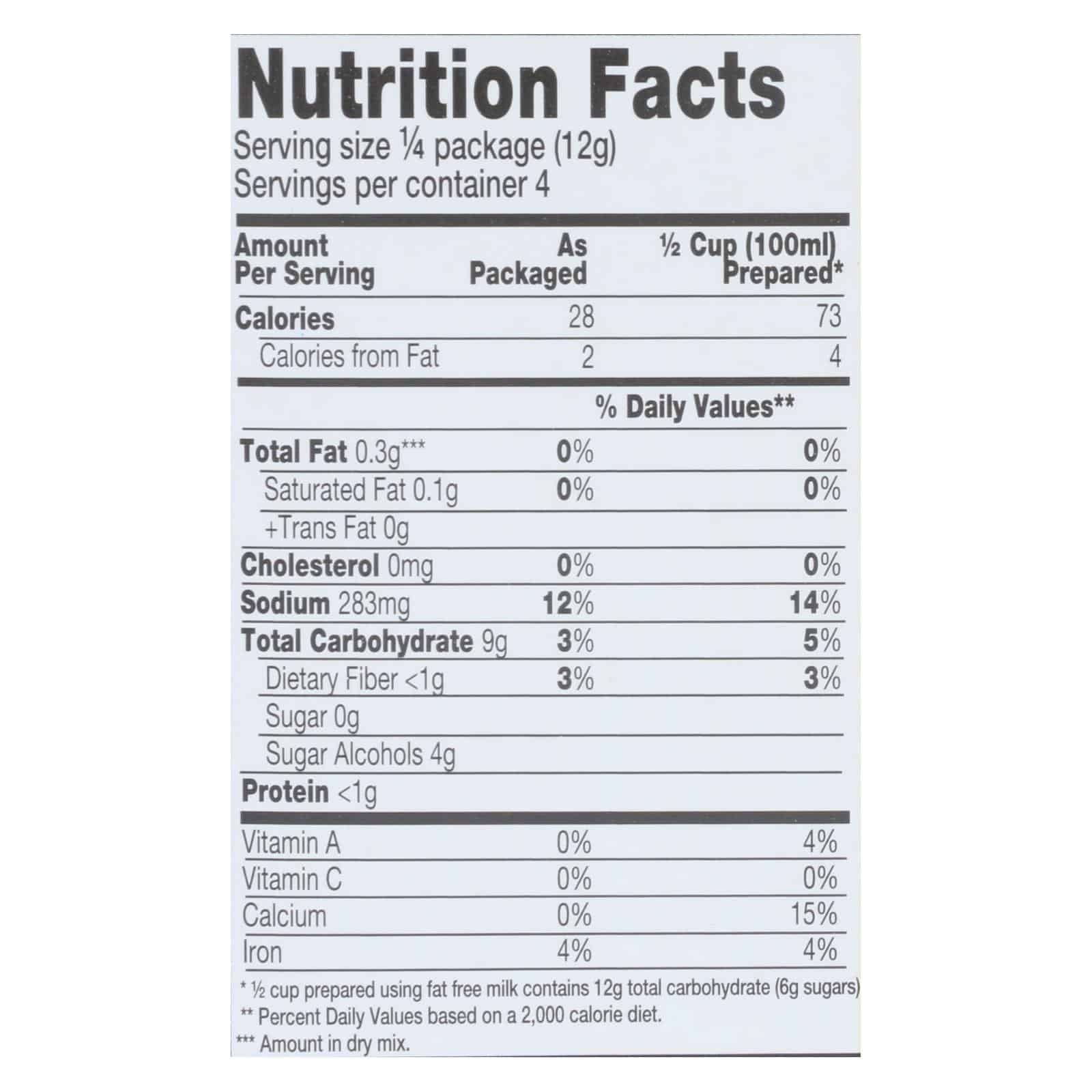 Simply Delish Chocolate Pudding & Pie Filling - Case of 6 - 1.7 OZ - Image 3