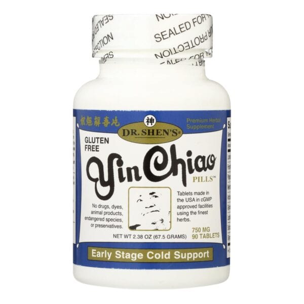 Dr. Shen's Colds and Flu Yin Chiao - 750 mg - 90 Tablets - Image 2