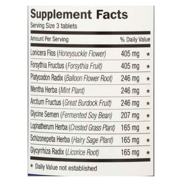 Dr. Shen's Colds and Flu Yin Chiao - 750 mg - 90 Tablets - Image 3