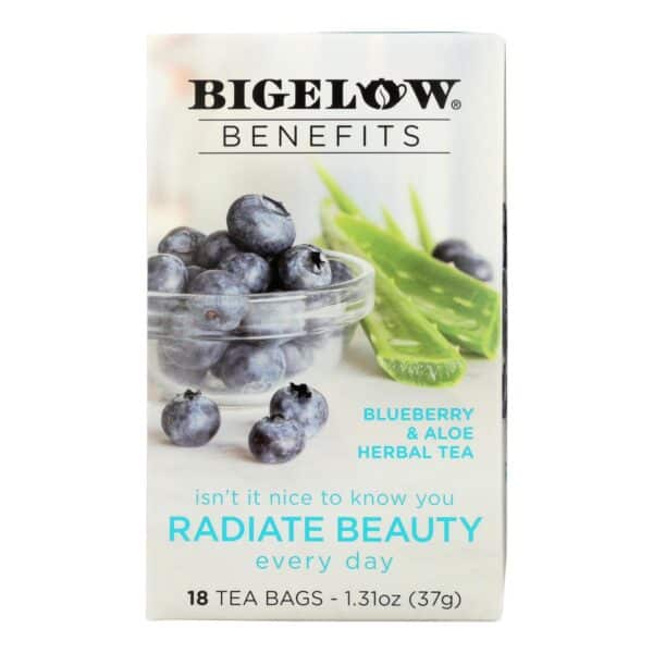 Bigelow Tea Tea - Blueberry Aloe Radiate Beauty - Case of 6 - 18 BAG - Image 2