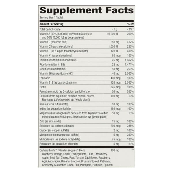 Nature's Way - Alive! Once Daily Multi-Vitamin - Ultra Potency - 60 Tablets - Image 2