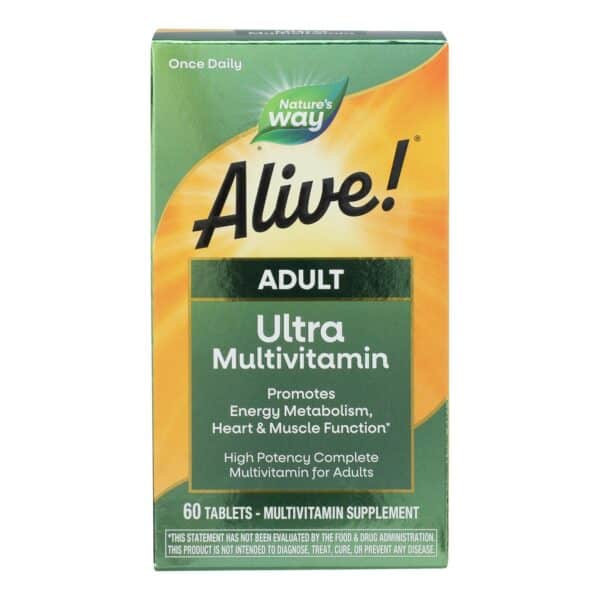 Nature's Way - Alive! Once Daily Multi-Vitamin - Ultra Potency - 60 Tablets - Image 3