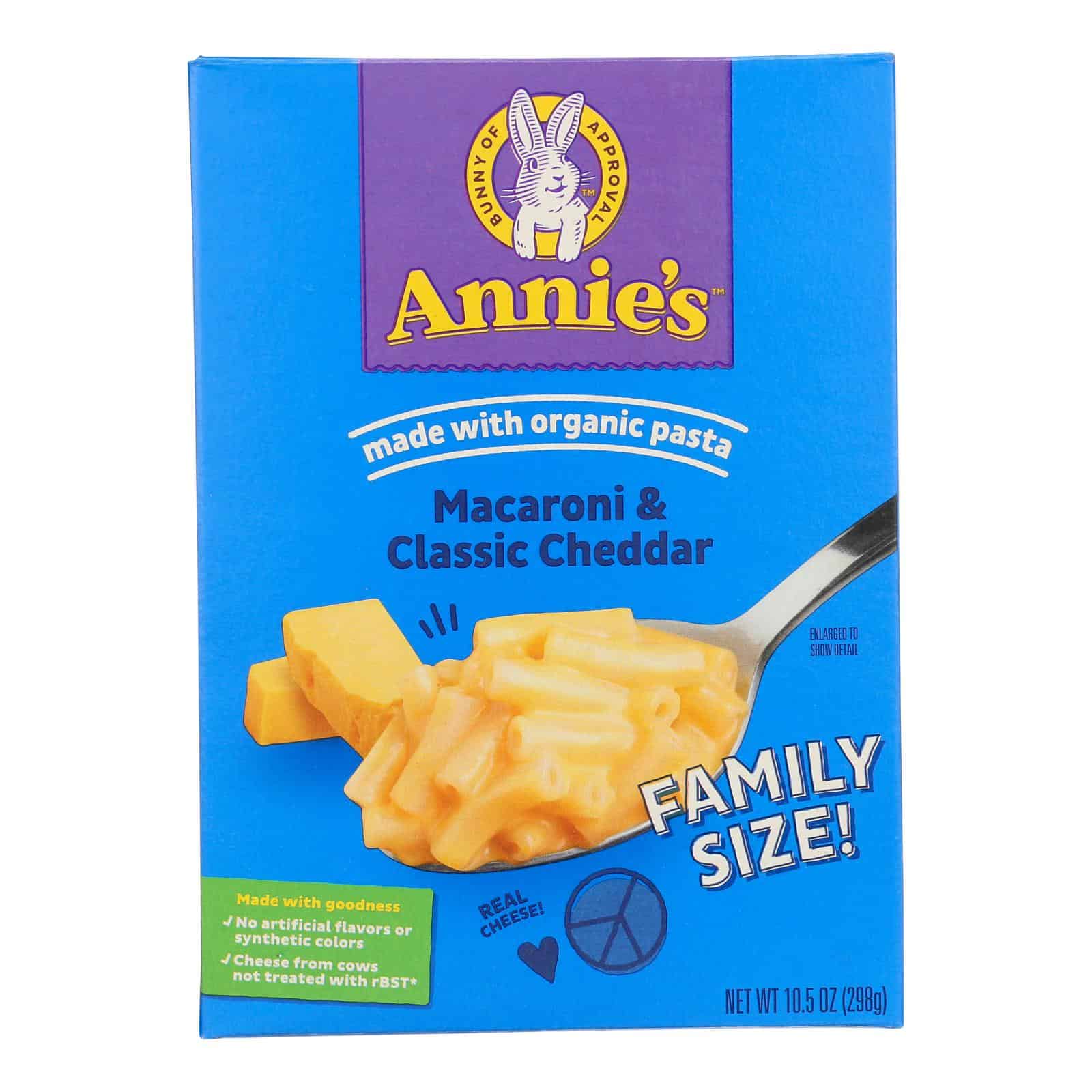 Annie's Homegrown Classic Family Size Macaroni and Cheese - Case of 6 - 10.5 oz. - Image 3