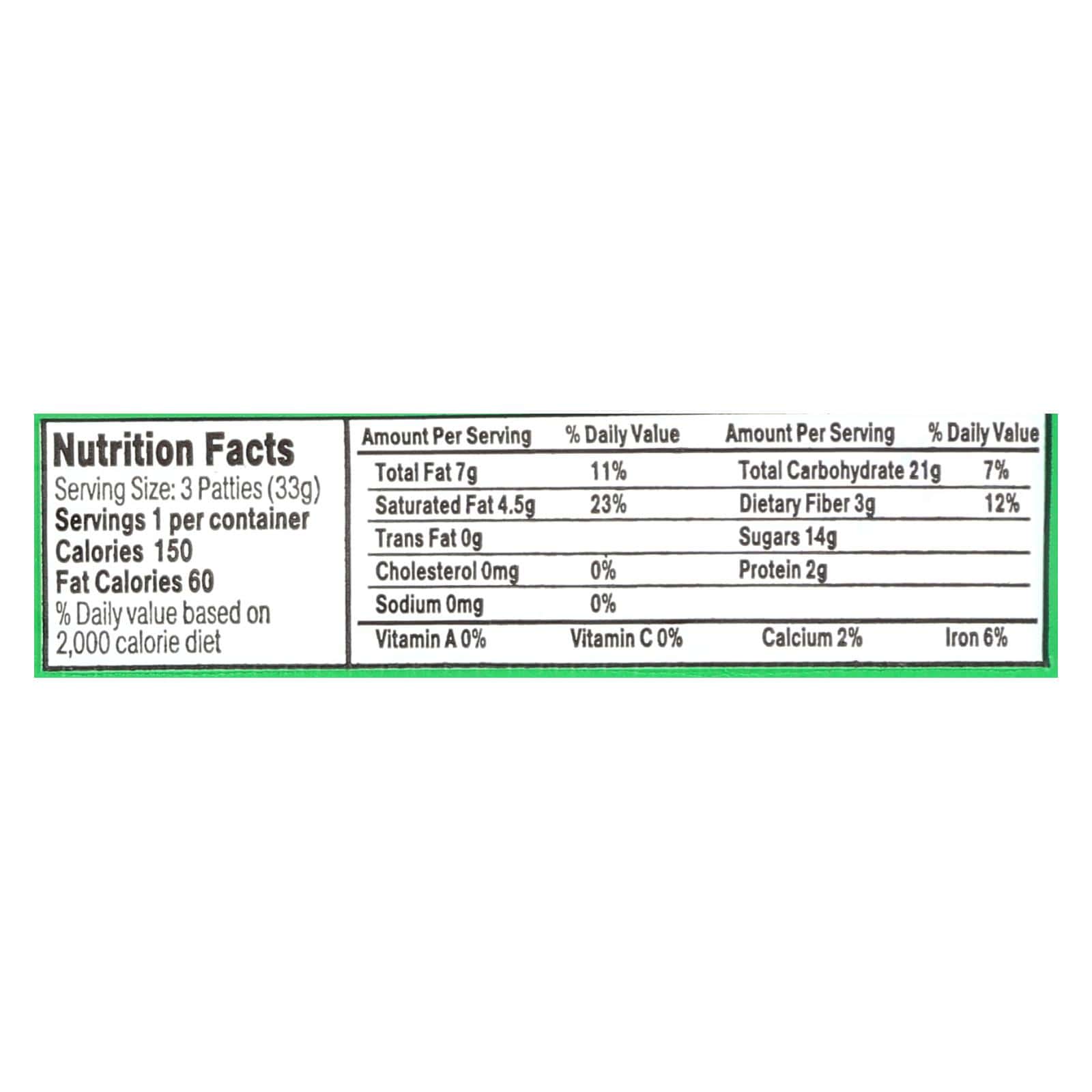 Heavenly Organics Honey Patties - Chocolate Mint - 1.2 oz - Case of 16 - Image 2