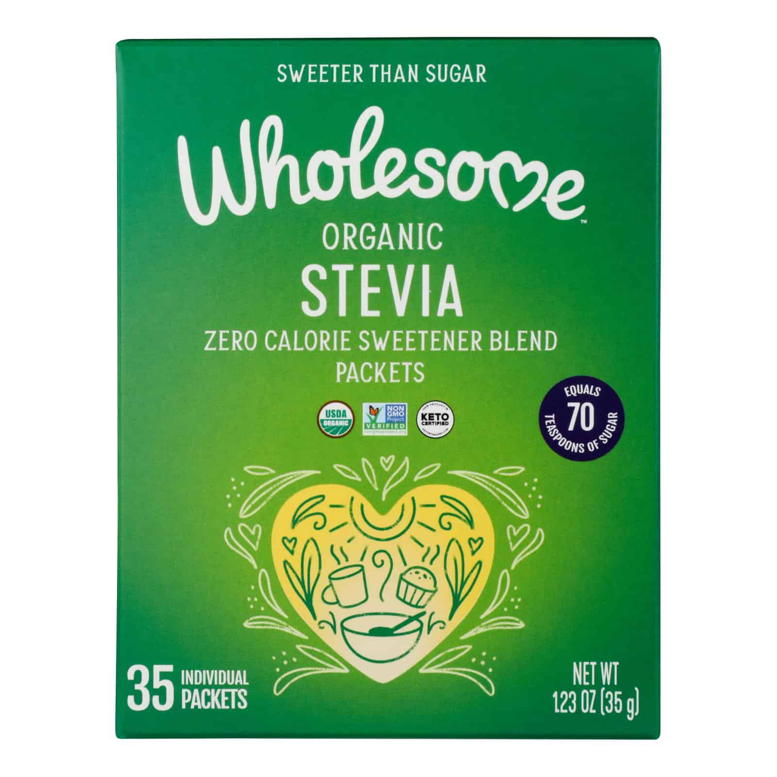 Wholesome Sweeteners Stevia - Organic - 35 count - 1.23 oz - case of 6 - Image 2
