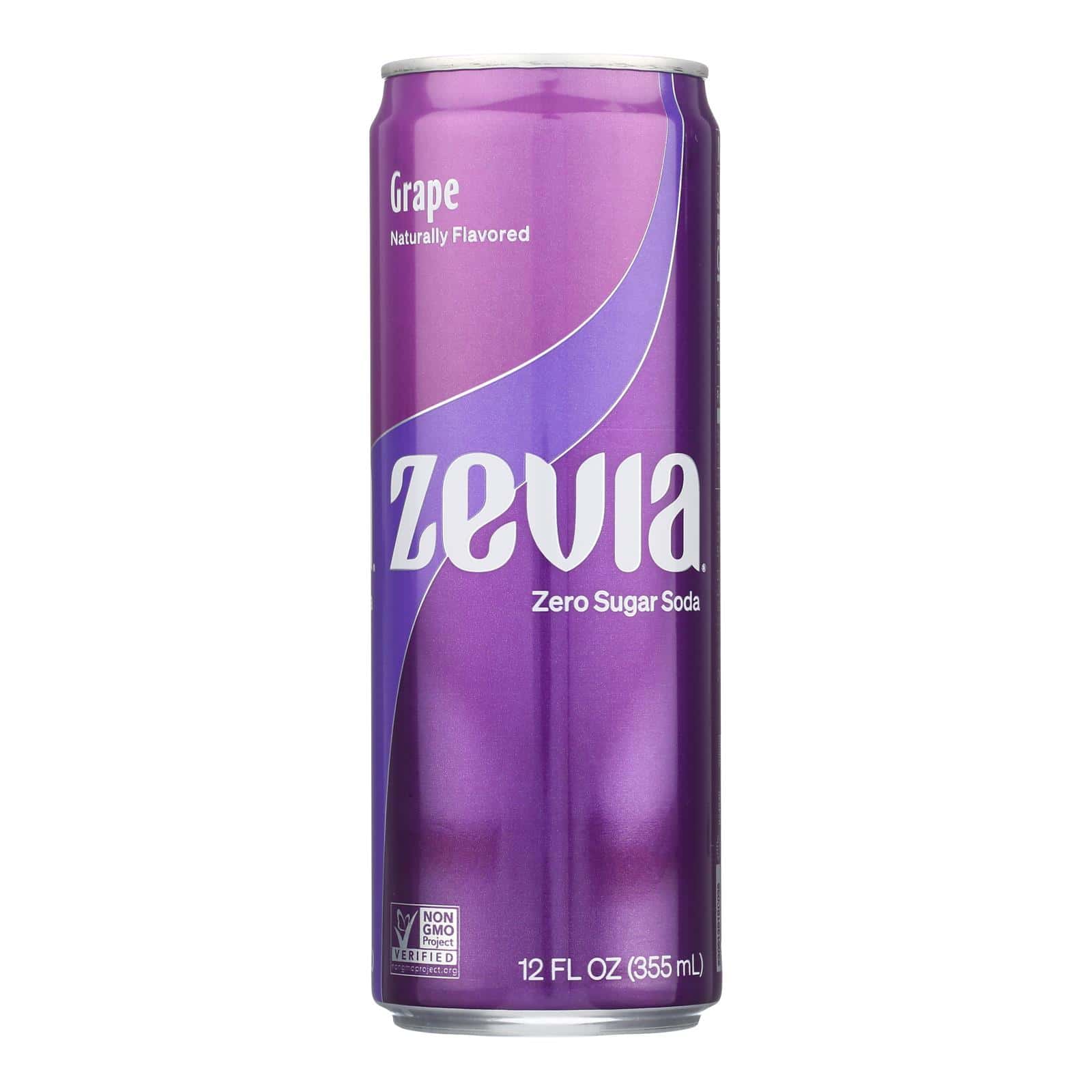 Zevia - Soda Grape - Case of 12-12 FZ - Image 2