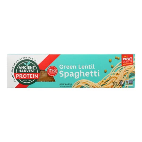 Ancient Harvest Green Lentil & Quinoa Supergrain Pasta - Spaghetti - Case of 6 - 8 oz - Image 2