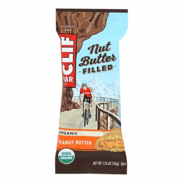 Clif Bar Organic Nut Butter Filled Energy Bar - Peanut Butter - Case of 12 - 1.76 oz. - Image 3