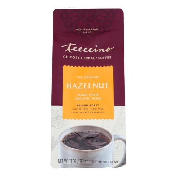 Teeccino Mediterranean Herbal Coffee Hazelnut - 11 oz - Case of 6 - Image 2