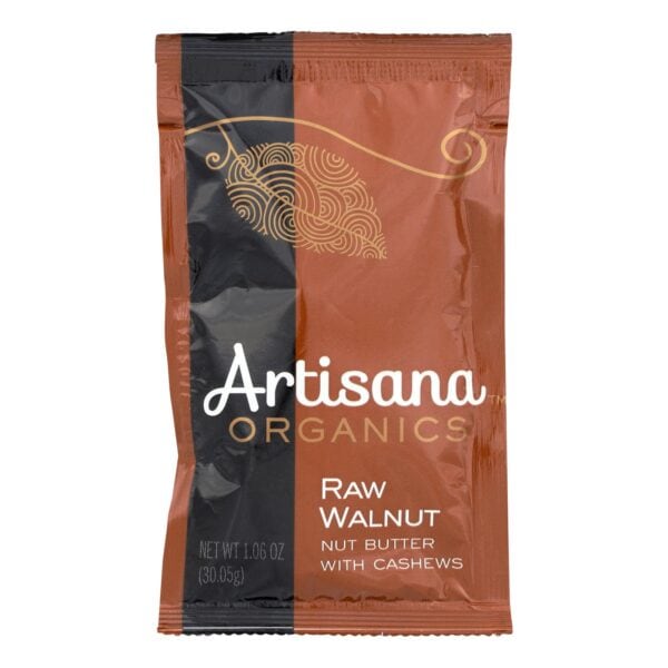 Artisana Organic Raw Walnut Butter - Squeeze Packs - 1.06 oz - Case of 10 - Image 2