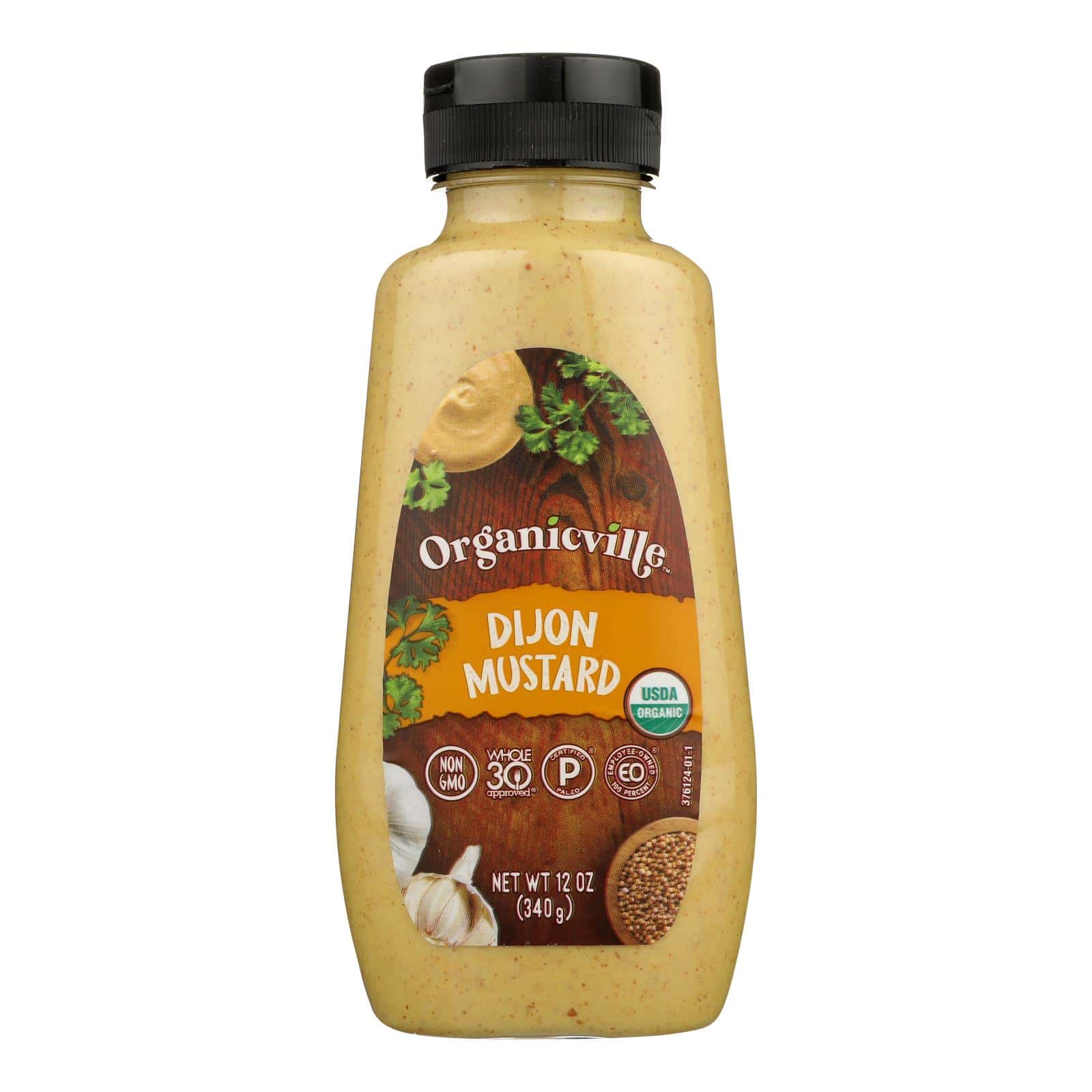 Organic Ville Stone Ground Organic - Mustard - Case of 12 - 12 oz.