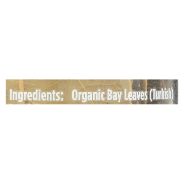 Spicely Organics - Bay Leaves Turkish - Case of 3 - .09 OZ - Image 2