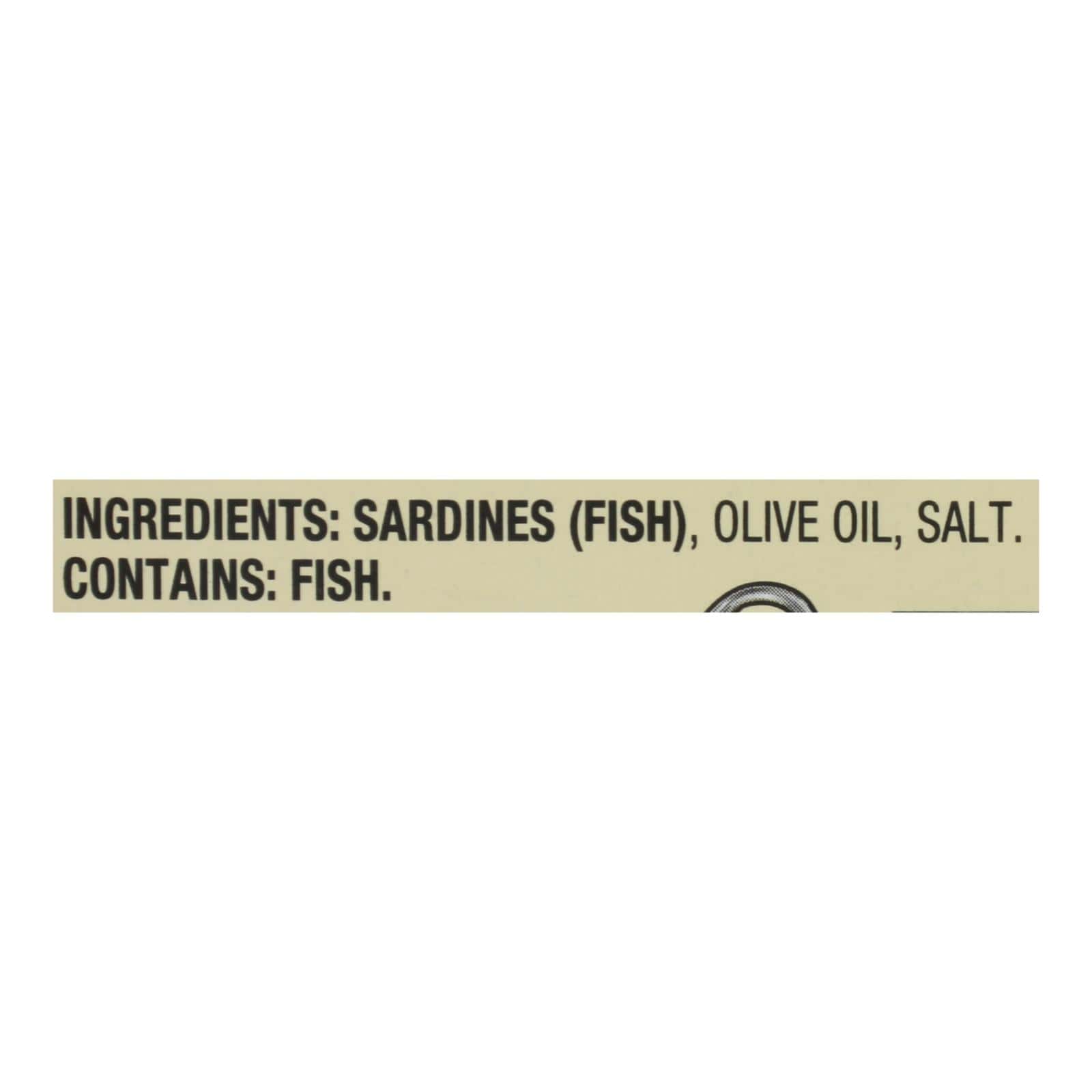 Season Skinless & Boneless Sardines In Pure Olive Oil - Case of 12 - 3.75 OZ - Image 3
