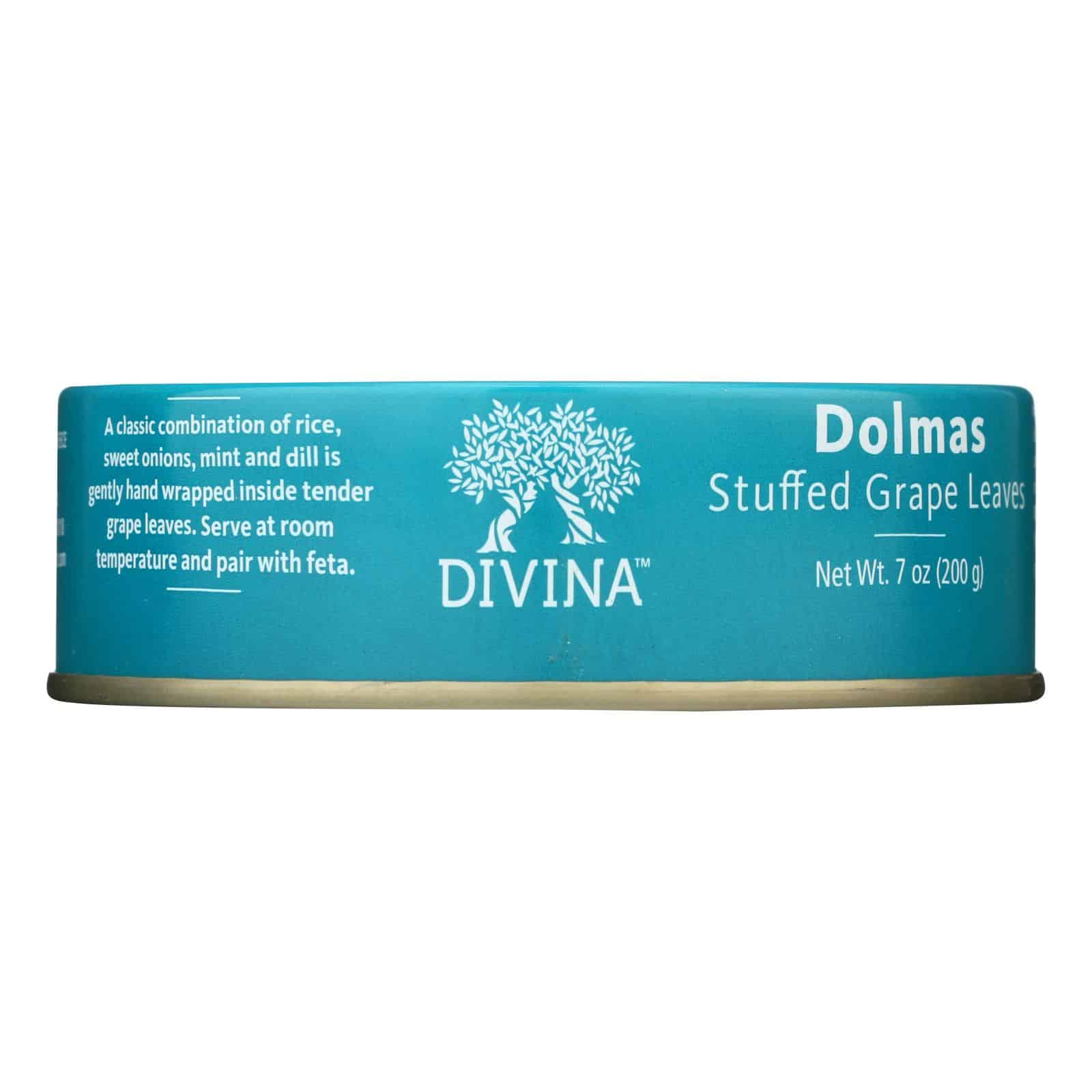 Divina - Dolmas Stuffed Grape Leaves - Case of 12 - 7 oz. - Image 2