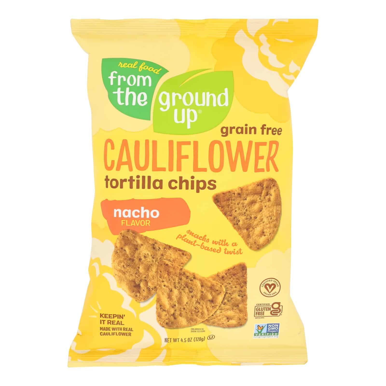 From The Ground Up - Tort Chips Clflwr Nacho - Case of 12 - 4.5 OZ - Image 3