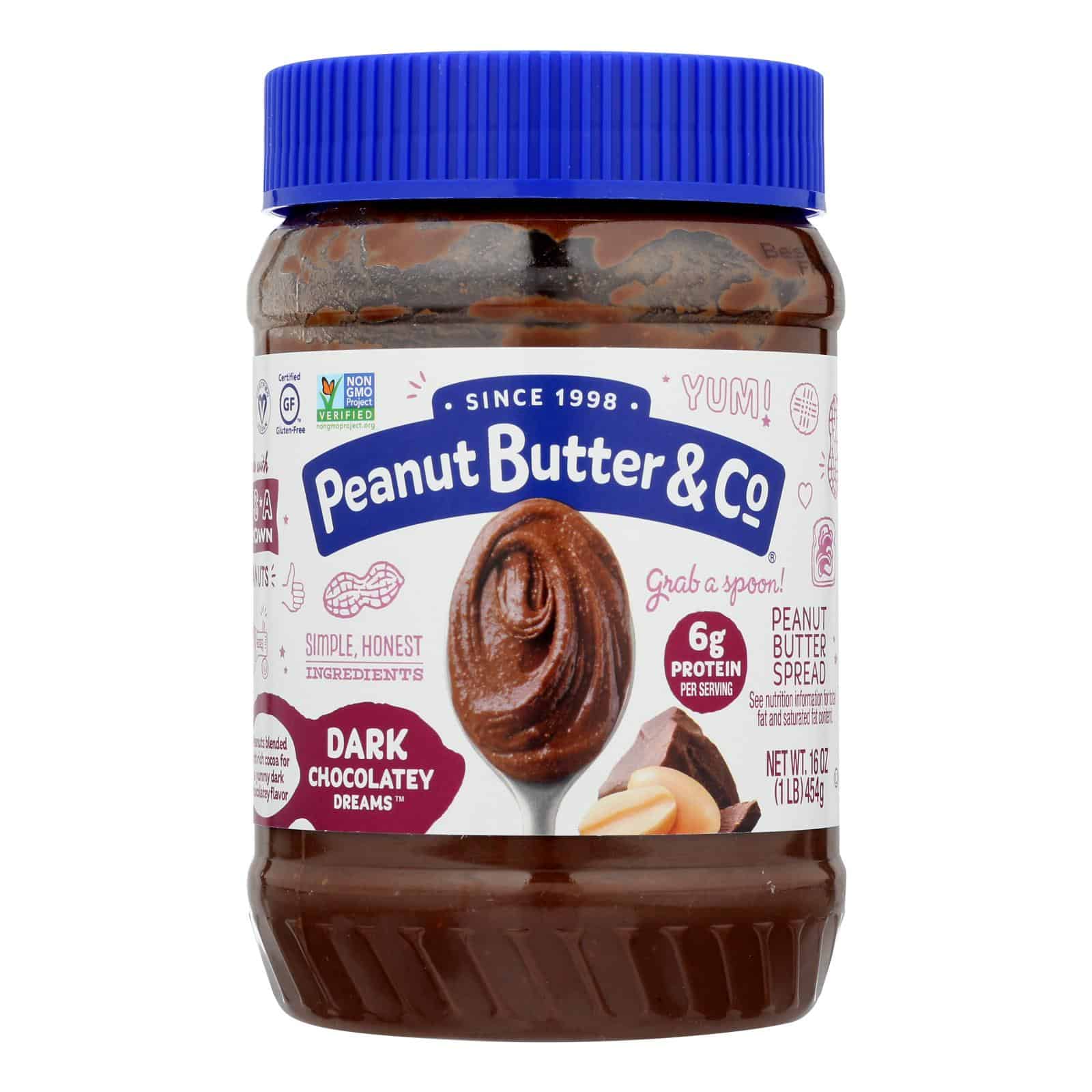 Peanut Butter and Co Peanut Butter - Dark Chocolate Dreams - Case of 6 - 16 oz. - Image 2